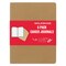 Moleskine Cahier Journals - 9-3/4" x 7-1/2", Ruled, Kraft, Pkg of 6